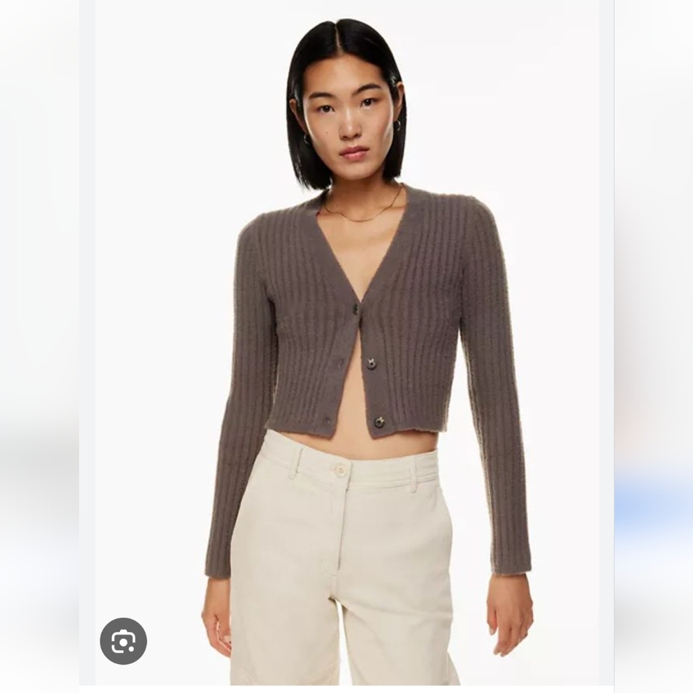 Wilfred hush knit cropped cardigan